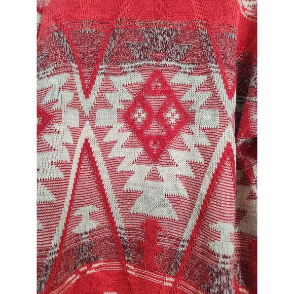 Lucky Brand Fair Isle Open Front Cardigan - Size Medium - Picture 6 of 6